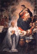 ROELAS, Juan de las Vision of St.Bernard France oil painting artist